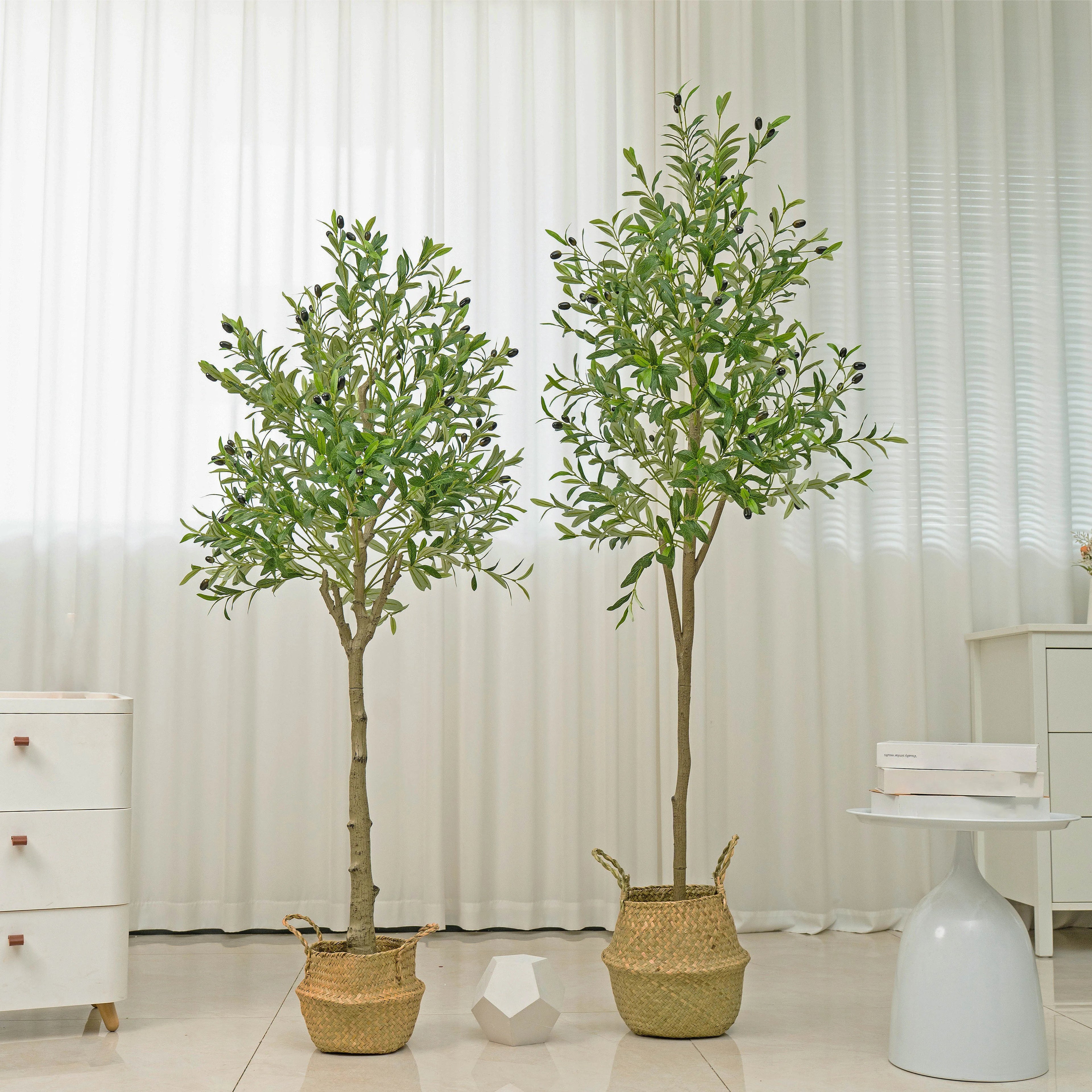 Lifelike Artificial Olive Tree – Premium Faux Indoor Plant for Home & Office Decor