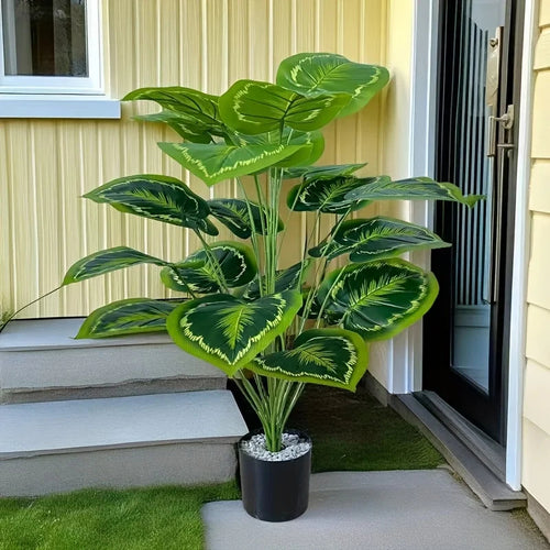 24 Leaves Giant Artificial Plant Tree – Realistic Lush Greenery for Indoor & Outdoor Decor