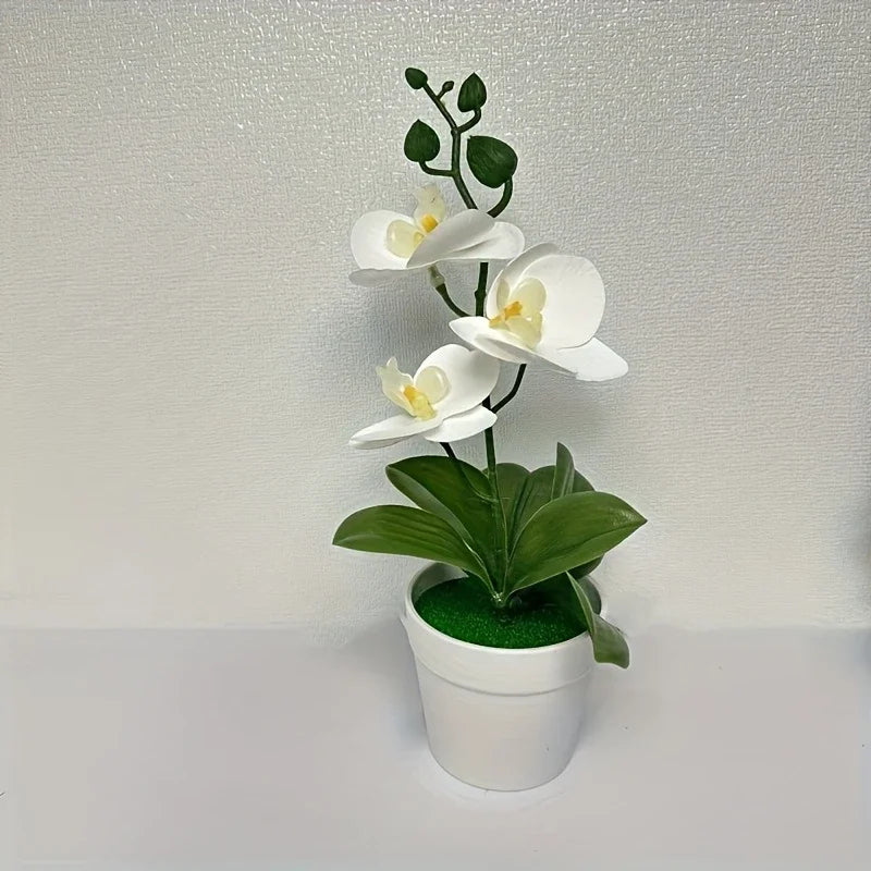Artificial Orchid Flower – Fade Resistant Faux Plant for Home & Office Decor