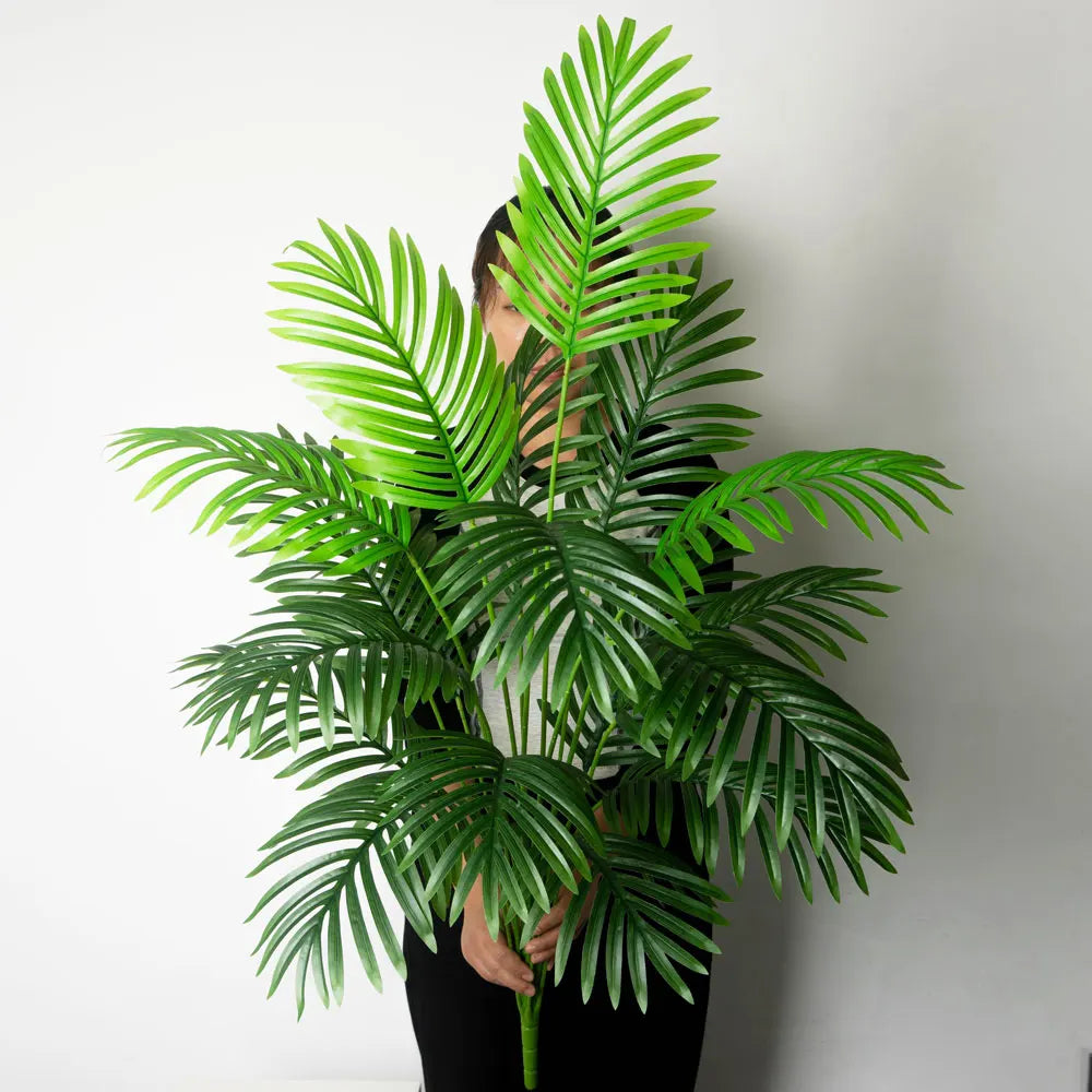 90–120cm Large Artificial Palm Tree – Tropical Faux Monstera Plant Home Decor