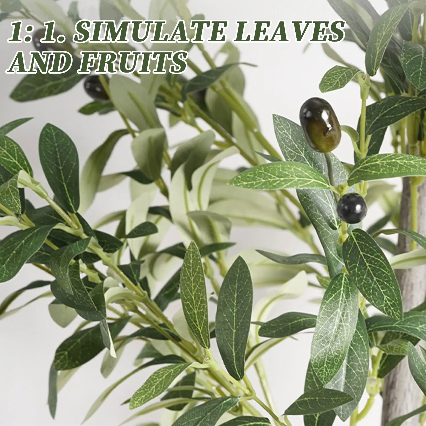 Lifelike Artificial Olive Tree – Premium Faux Indoor Plant for Home & Office Decor