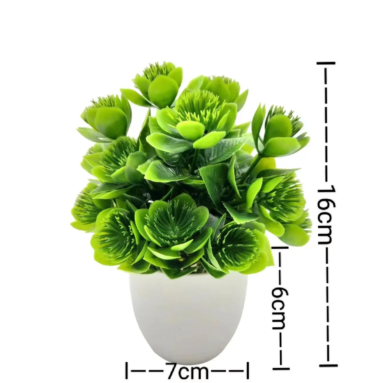 Artificial Plant with Plastic Pot – Faux Greenery for Home & Office Desk Decor