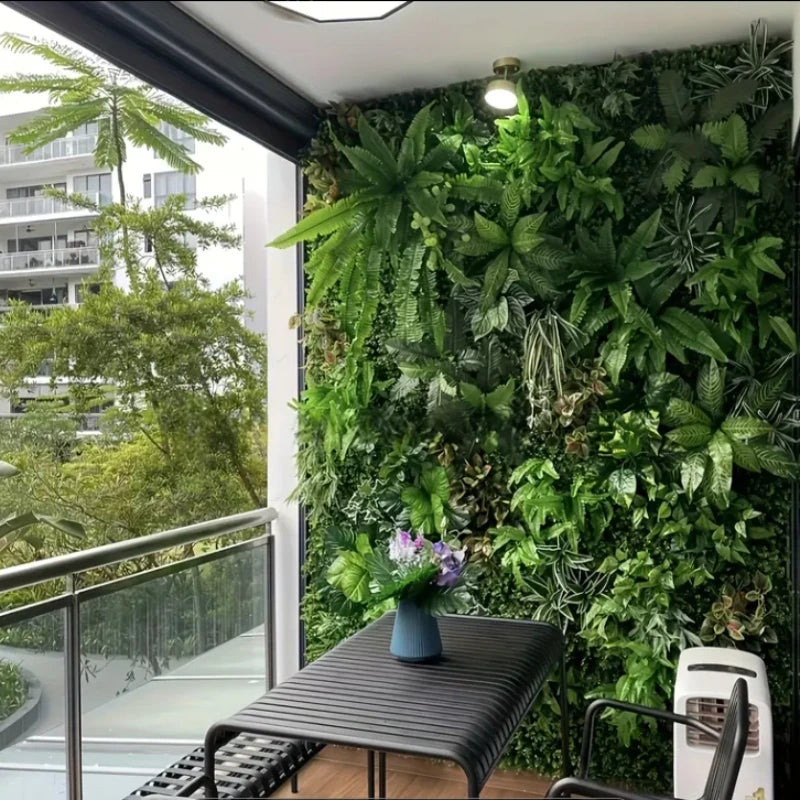 Artificial Grass Wall Panel Boxwood Hedge – Faux Greenery for Indoor & Outdoor Decor