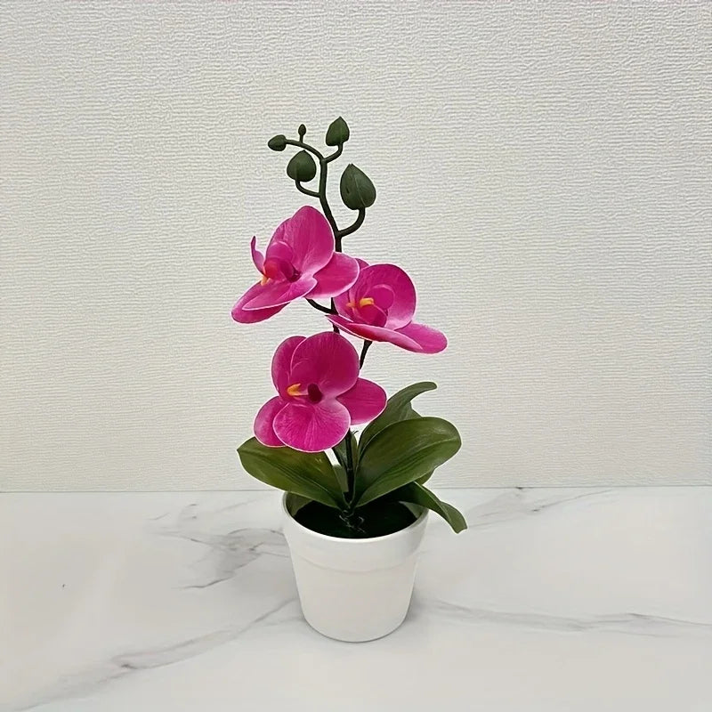 Artificial Orchid Flower – Fade Resistant Faux Plant for Home & Office Decor