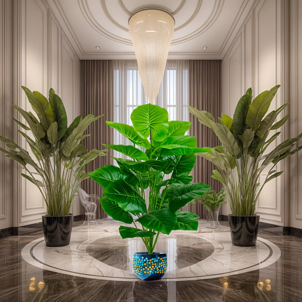 100cm Lifelike Artificial Palm Tree with 18 Leaves | Indoor Outdoor Faux Plant