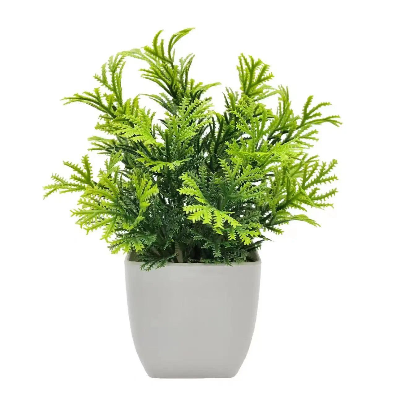 Artificial Plant with Plastic Pot – Faux Greenery for Home & Office Desk Decor
