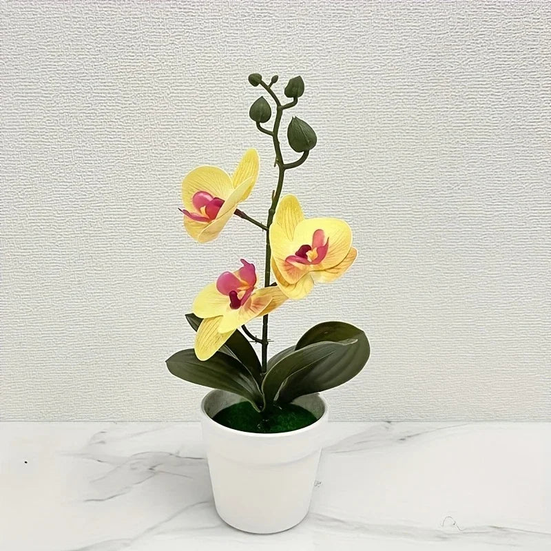 Artificial Orchid Flower – Fade Resistant Faux Plant for Home & Office Decor