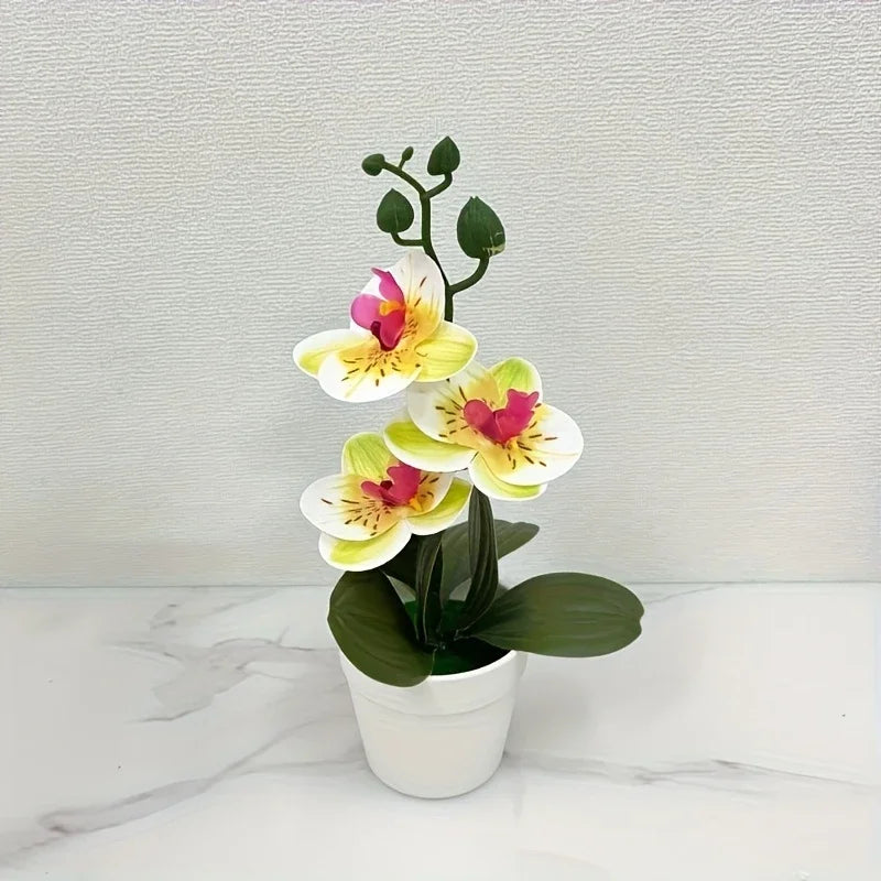Artificial Orchid Flower – Fade Resistant Faux Plant for Home & Office Decor