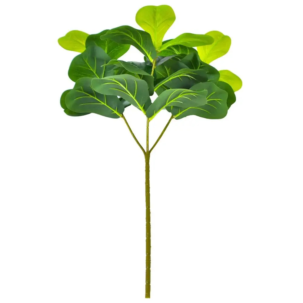 Large Artificial Fiddle Leaves Fig Tree Plastic Vibrant Tropical Banyan Plants Branch Real Touch Delicate